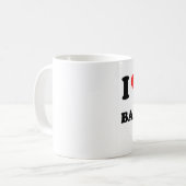 I Liebe mein Babysitter Kaffeetasse (Vorderseite Links)