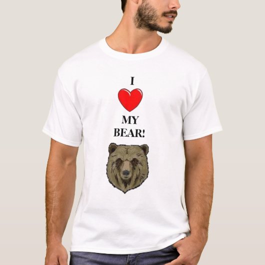I LIEBE MEIN BÄR! T-Shirt (Vorderseite)