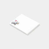 I Liebe mein bärtiger Collie Post-it Klebezettel (angewinkelt)