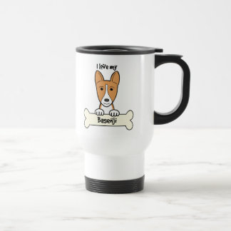 I Liebe mein Basenji Reisebecher