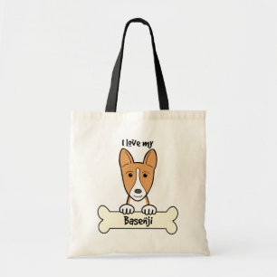 I Liebe mein Basenji Tragetasche