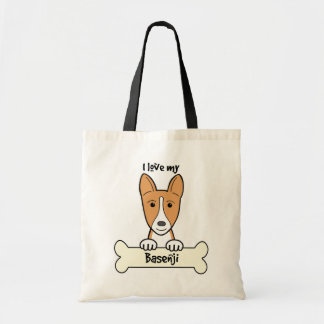 I Liebe mein Basenji Tragetasche