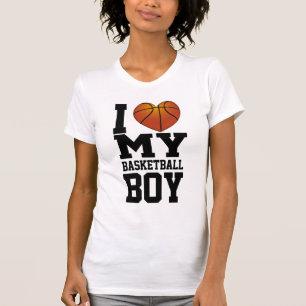 I Liebe mein Basketball-Junge T-Shirt