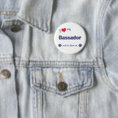 I Liebe mein Bassador (männlicher Hund) Button (Beispiel)