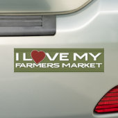 I Liebe mein Bauers-Markt Autoaufkleber (Auf Auto)