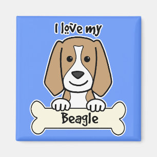 I Liebe mein Beagle Magnet