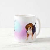 I Liebe Mein BEAGLE Name für einen benutzerdefinie Kaffeetasse (VorderseiteRechts)