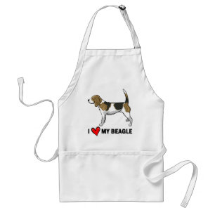 I Liebe mein Beagle Schürze