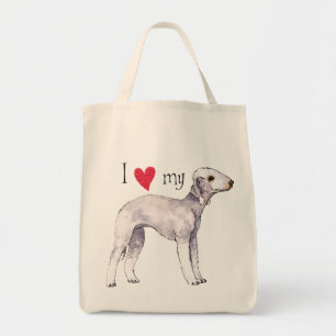 I Liebe mein Bedlington Terrier Tragetasche