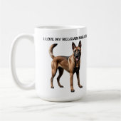 I Liebe Mein belgischer Malinois Kaffeetasse (Links)