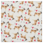 I Liebe mein belgischer Malinois Stoff (Muster)