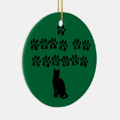 I Liebe mein bengalisches--Schwarzer Text Keramik Ornament (Rechts)