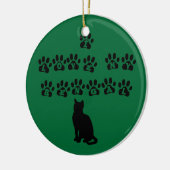 I Liebe mein bengalisches--Schwarzer Text Keramik Ornament (Links)