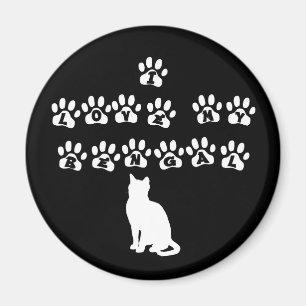 I Liebe mein bengalisches--Weißer Text Magnet