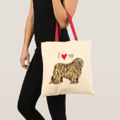 I Liebe mein Bergamasco Tragetasche (Vorderseite (Produkt))