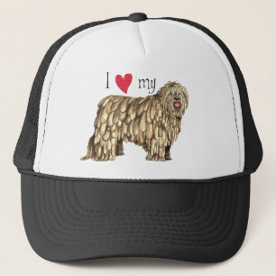 I Liebe mein Bergamasco Truckerkappe