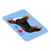 I Liebe mein Berner Hund Magnet (Rechte Seite)