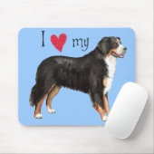 I Liebe mein Berner Hund Mousepad (Mit Mouse)