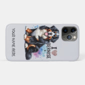 I Liebe Mein Berner Hund Personalisiert Case-Mate iPhone Hülle (Rückseite (Horizontal))