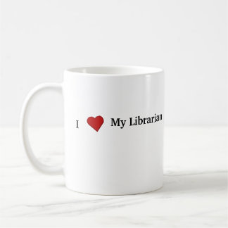 I Liebe mein Bibliothekar Kaffeetasse