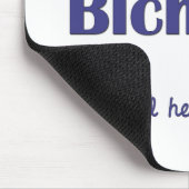 I Liebe mein Bich-Poo (männlicher Hund) Mousepad (Ecke)