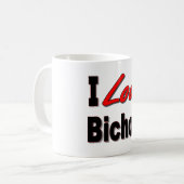 I Liebe mein Bichon Frise Kaffeetasse (Vorderseite Links)