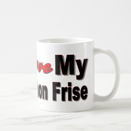 I Liebe mein Bichon Frise Kaffeetasse (Rechts)