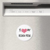 I LIEBE MEIN BICHON FRISE MAGNET (In Situ (Geschirrspüler))