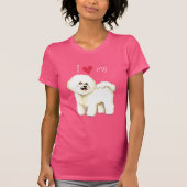 I Liebe mein Bichon Frise T-Shirt (Vorderseite)