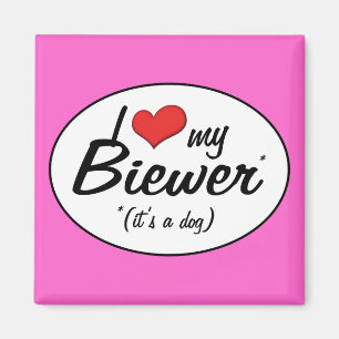 I Liebe mein Biewer (es ist ein Hund) Magnet