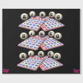 I Liebe mein Bingo, das Geschenkpapier einwickelt (Flach)