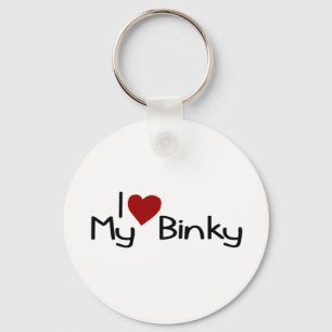 I Liebe mein Binky Schlüsselanhänger