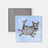 i Liebe mein blauer Hengst Magnet (Vorderseite/Rückseite)