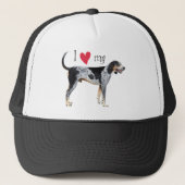 I Liebe mein Bluetick Coonhound Truckerkappe (Vorderseite)