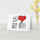 I Liebe mein Boo Karte (Gelbe Blume)