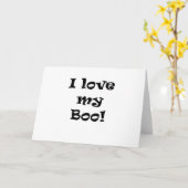 I Liebe mein Boo Karte (Gelbe Blume)