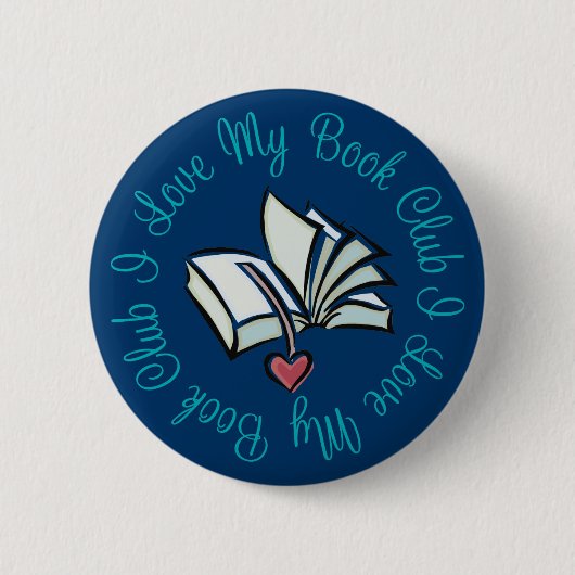 I Liebe mein Bookclub Button (Vorderseite)
