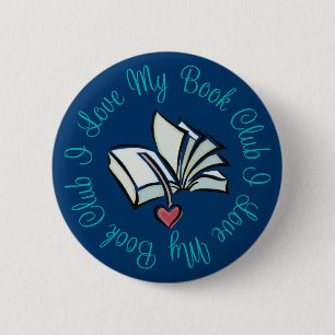 I Liebe mein Bookclub Button