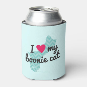 I Liebe mein Boonie Katzen-Blau) Dosenkühler
