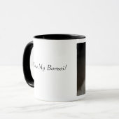 I Liebe mein Borzoi! Kaffee-Tasse Tasse (Vorderseite Links)
