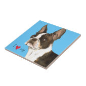 I Liebe mein Boston-Terrier Fliese (Seite)