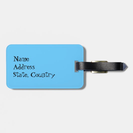 I Liebe mein Boston-Terrier Gepäckanhänger (Rückseite horizontal)