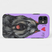 I Liebe mein Bouvier Case-Mate iPhone Hülle (Rückseite (Horizontal))