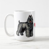 I Liebe mein Bouvier Kaffeetasse (Links)