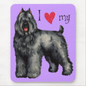 I Liebe mein Bouvier Mousepad (Vorne)