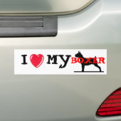 I Liebe mein Boxer Autoaufkleber (Auf Auto)
