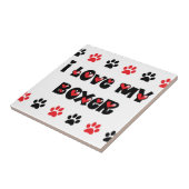 I Liebe mein Boxer Fliese (Seite)
