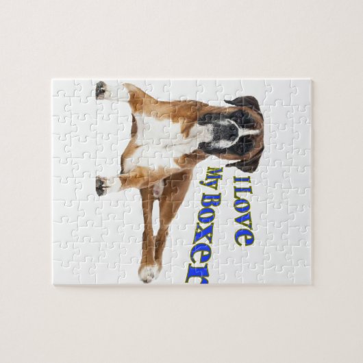 I Liebe mein Boxer Puzzle (Horizontal)