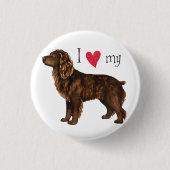 I Liebe mein Boykin Spaniel Button (Vorderseite)