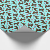 I Liebe mein Boykin Spaniel Geschenkpapier (Ecke)